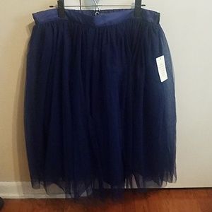NWT size 16 Eloquii blue tulle skirt
